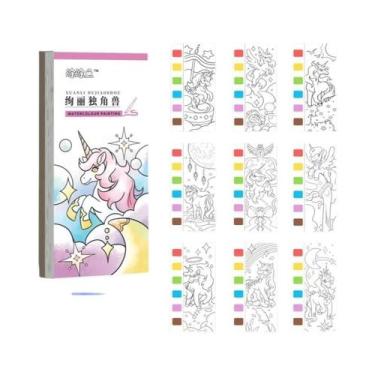 Imagem de Livro De Colorir Com Aquarela Para Crianças 12 Páginas Com Canetas De 