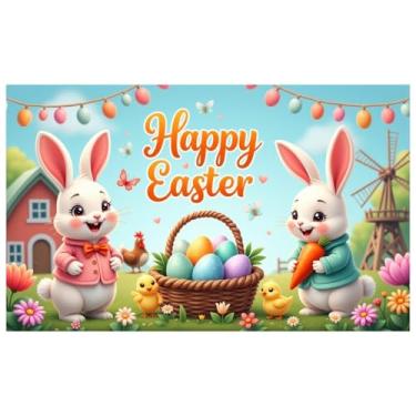 Imagem de Banner Rabitte de porta grande de Páscoa