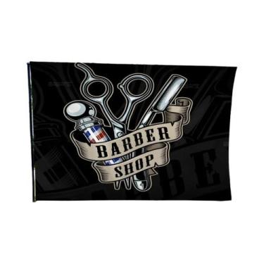 Imagem de Barbearia Retro Impresso Grande Bandeira, Arte, Ficção Científica, Qua