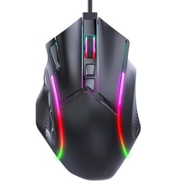 Imagem de Luocute Mouse para Jogos RGB, 12 Botões Programáveis, Design Ergonômico de 12800 DPI Com 13 Efeitos de Luz, Taxa de Pesquisa de 1000 Hz, para Computador Laptop