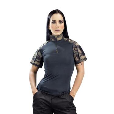 Imagem de Camiseta Combat Tshirt Feminina Manga Curta - Safo Militar, Tiger jung