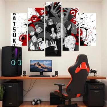 Imagem de Quadro decorativo Mosaico Anime - 5 peças - Sasuke, Kakashi, Akatsuki, Itachi, Hokage - 08