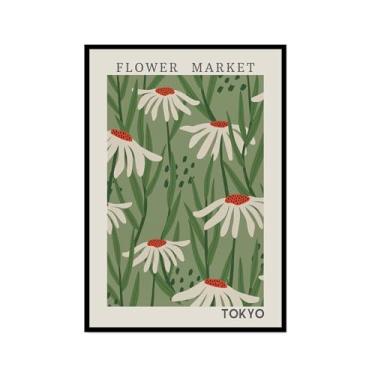 Imagem de Picasso Matisse Flor Bauhaus William Morris Arte de Parede Pintura em Tela Mercado de Flores Galeria Cartazes Impressões Modernas para Decoração de Sala de Estar (SKU7,20,3x30,5 cm = (20 x 30 cm