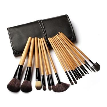 Imagem de Conjunto de pincéis de maquiagem Feiyxu com 18 peças, conjunto de pincéis de maquiagem profissional, base para cílios e sobrancelhas, ferramenta de maquiagem cosmética