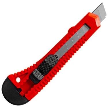 Imagem de Estilete Largo Com Trava De Segurança E Quebra Laminas 18Mm