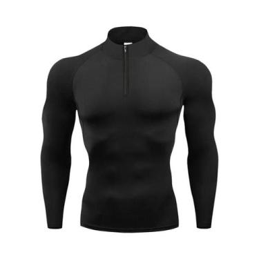 Imagem de Camiseta De Compressão De Manga Longa Para Corrida Masculina, Rápido S