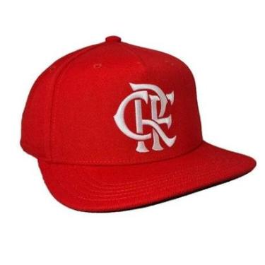 Imagem de Boné Adidas Aba Reta Flamengo - Vermbco-Unissex