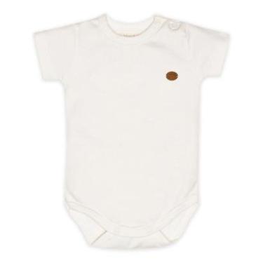 Imagem de Body Manga Curta Bebê Menino Algodão Off White Mini & Co-Masculino
