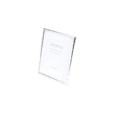Imagem de Porta-retratos em aço Prestige Bambu 20x25cm prateado