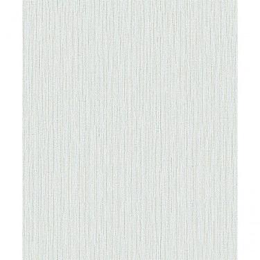 Imagem de Papel De Parede Importado Listras Vertical Creme, Azul E Dourado.