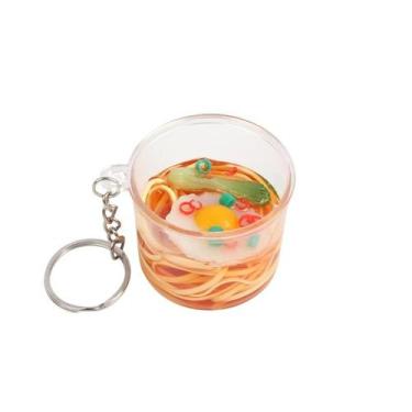 Imagem de Chaveiro Creative Ramen Noodle Mini Cup Noodle PVC 4,3 x 3,3 cm - Yiwe