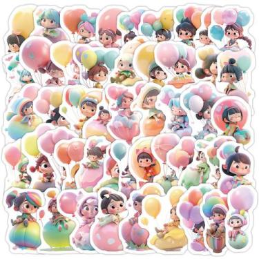 Imagem de Adesivos, balão estético, 50 unidades, números e letras para N - yiwei