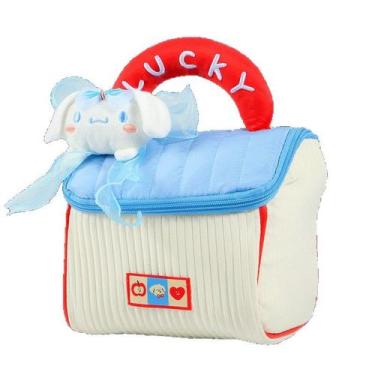 Imagem de Bolsa de presente com alça de pelúcia para crianças Bolsa de algodão m