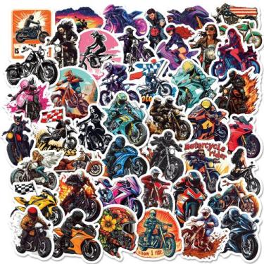Imagem de Pacote de adesivos Motorcycle Cool Rider Racing Bike Vin 50 unidades -