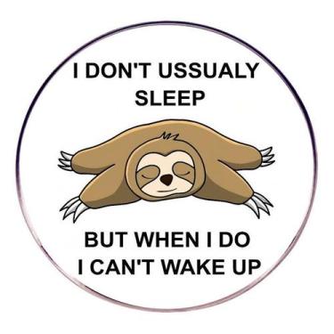 Imagem de Alfinetes de broche Funny Sloth Cartoon Lapel Pin Badge Alloy 3x3cm - 