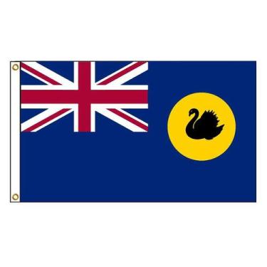 Imagem de Bandeira do Estado da Austrália Ocidental 90x150cm Poliéster - Yiweisa