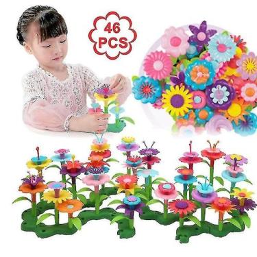 Imagem de Arranjo de flores Toy Play House Children com 46 peças de plástico - G