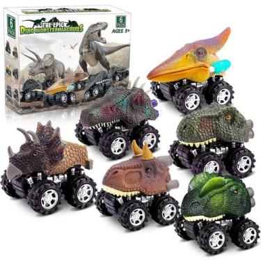 Imagem de Conjunto de brinquedos de dinossauro para meninos de 3 a 6 anos com ca
