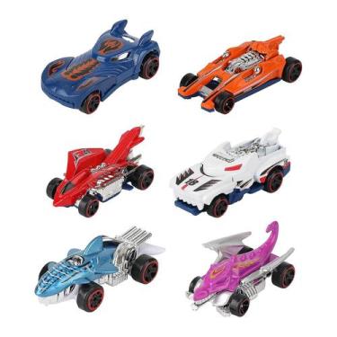 Imagem de Brinquedo infantil Alloy Inertial Car Model com 6 carros em escala 1:6