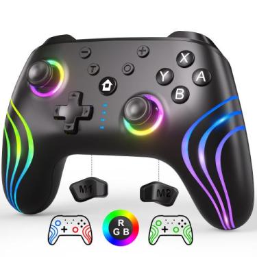 Imagem de Controlador de comutação SWANPOW Wireless Pro com RGB para switch/Lite