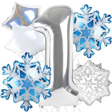 Imagem de Decorações de festa Dripykiaa Winter Onederland 1º aniversário