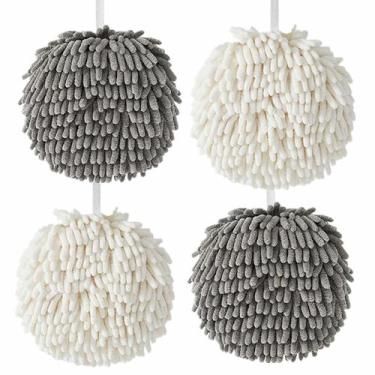 Imagem de Toalhas de mão Askind Chenille, esponja absorvente, pacote com 4 unida