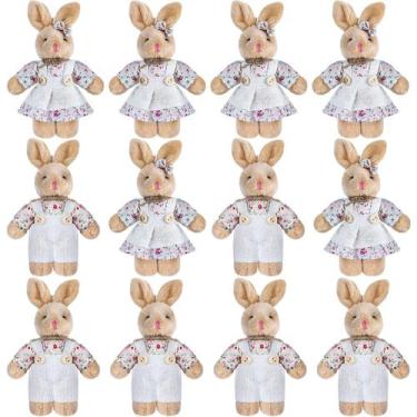 Imagem de Bicho de pelúcia Skylety Mini Bunny Plush de 10 cm e 12 peças
