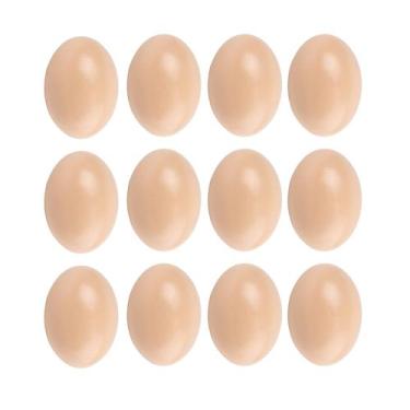 Imagem de Decoração de ovos artesanais de madeira para decoração de Páscoa, cria