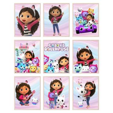 Imagem de Poster BigWig Prints Gabby's Dollhouse sem moldura, conjunto de 9