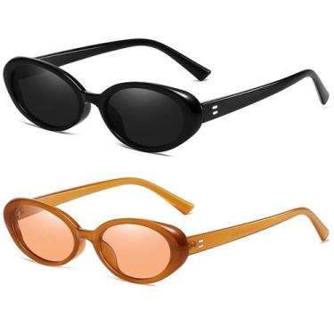 Imagem de Óculos de sol Breaksun Retro Oval 90s Vintage para mulheres e homens
