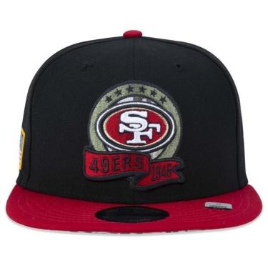 Imagem de BONÉ NEW ERA 950 SAN FRANCISCO 49ERS SALUTE TO SERVICE NFP23BON102 PRETO VERMELHO-Masculino