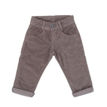 Imagem de Calça Jeans Infantil Masculina Dipopini Veludo Marrom CPM06-Masculino