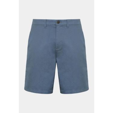 Imagem de Bermuda Chino Casual em Sarja Azul Indigo-Masculino