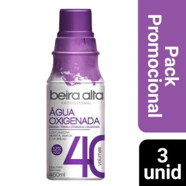 Imagem de Kit 3 Água Oxigenada Beira Alta 450ml - Volume 40