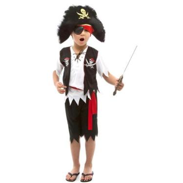 Imagem de Fantasia Pirata Do Caribe Infantil Masculino - Jade Fashion, GG