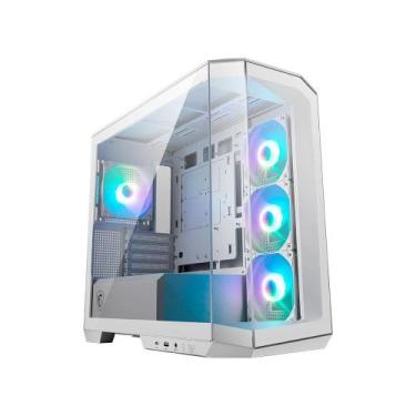 Imagem de Gabinete Gamer MSI MAG Pano M100R PZ White, Mini Tower, Lateral em Vid