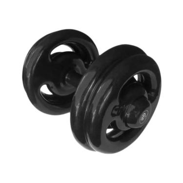 Imagem de Dumbbell Emborrachado Treinamento Funcional Academia 20kg Ferro Fundido Revestido em Pvc Anilhas Fitness