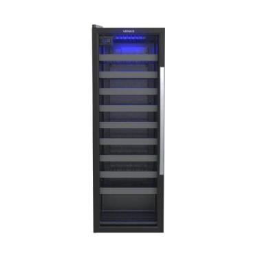 Imagem de Adega Venax Piubella 50 Garrafas Preto Porta Invertida - 220V, 220V