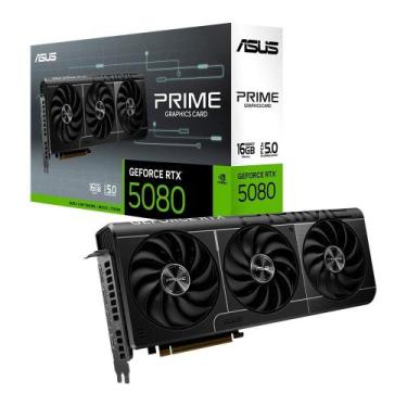 Imagem de Placa de Vídeo ASUS RTX 5080 PRIME OC 16G NVIDIA GeForce, 16GB, GDDR7,