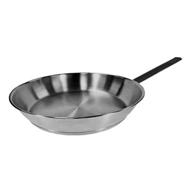 Imagem de Frigideira Aço Carbono 1mm Cabo Ferro Fritura 1500ML 25CM Alta Durabilidade Preta Jamar