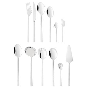 Imagem de WOLFF - Faqueiro 54 Peças de Aço Inox Firenze - Jogos de Talheres - Mesa Posta - Utensílios de Cozinha, Enxoval, Casamento, Decoração