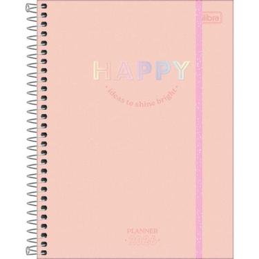 Imagem de Planner 2026 Happy Espiral M7 Tilibra 80 Folhas, Creme