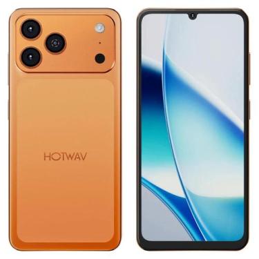 Imagem de CELULAR smartphone HOTWAV A17 PR0 MAX Laranja 256GB 12GB expansivel 16