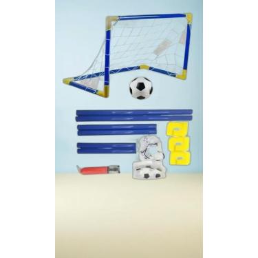 Imagem de Kit Trave Infantil + Bola + Bomba 40x60cm - Congratulations Store