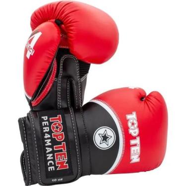 Imagem de Luvas de boxe e Muay Thai 4SELECT - Top Ten, Vermelho, 14oz