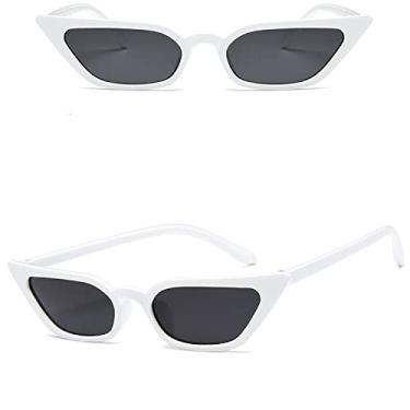 Imagem de Pink Cat Eye Sunglasses Woman Vintage Black Cateye Sunglasses Female Small Frame Transparent Color Oculos De Sol Feminino ,8,China