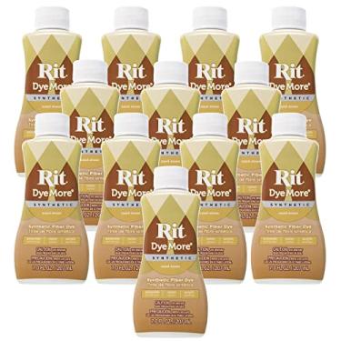Imagem de Tinta líquida sintética Rit DyeMore | Pacote com 12 | Funciona com poliéster, acrílico, plástico, nylon e outros tecidos| Crie cores e designs personalizados
