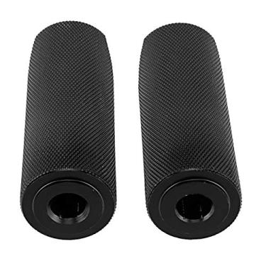 Imagem de 2 pcs liga de alumínio motocicleta pedaleira pedaleira descansa acessórios (preto) pedaleira pedaleira motocicleta pedaleira pedaleira pedaleira motocicleta pedaleira apto para