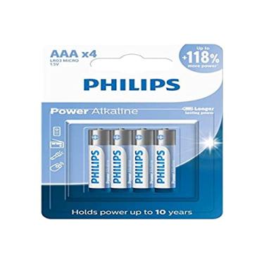 Imagem de Pilha Philips alcalina AAA 1.5V com 4 unidades LR03P4B/59