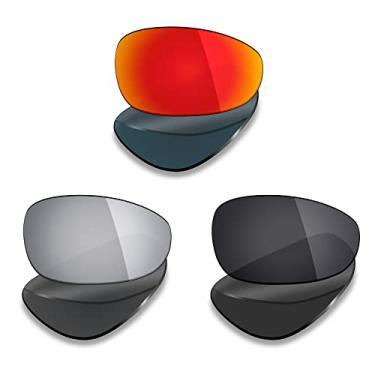 Imagem de 3 pares de lentes polarizadas de substituição Mryok para óculos de sol Oakley Juliet – Opções